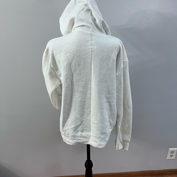 White Zip Up hoodie - Picture 4 of 4